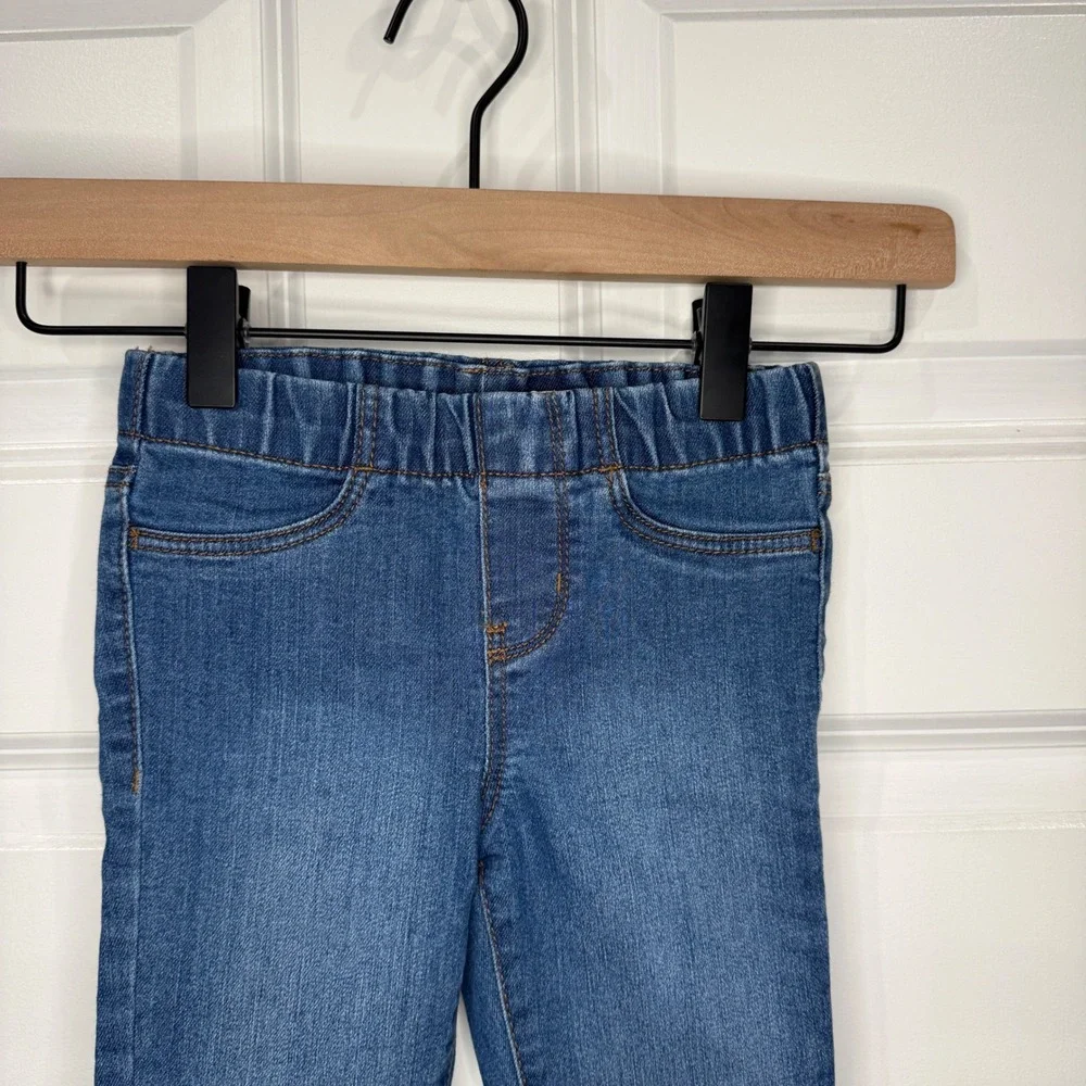 OshKosh Bgosh Toddler Girls Medium‎ Wash Pull On Denim Jeggings Size 4T